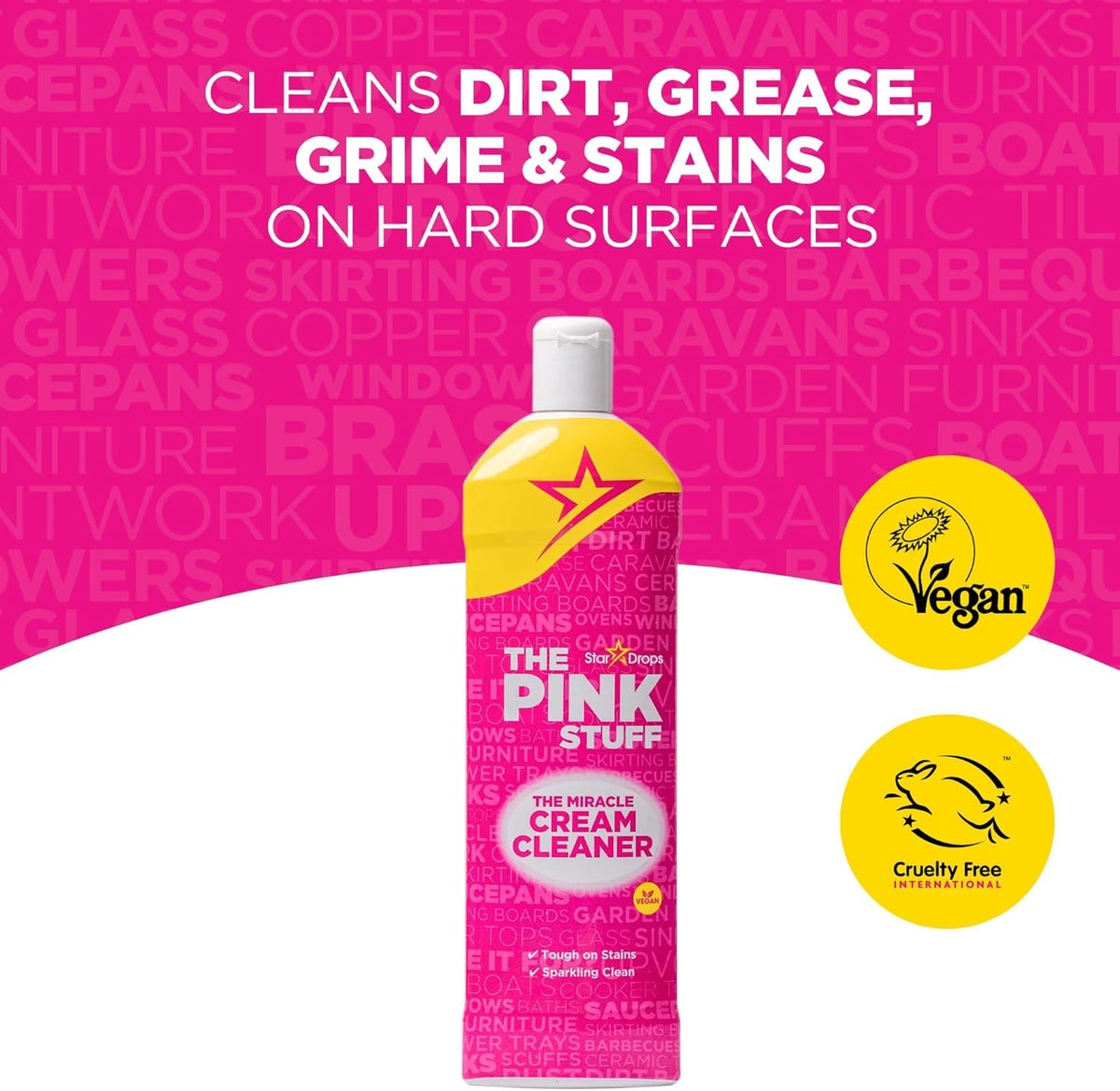 The Pink Stuff Stardrops Miracle Cream Cleaner 500ml