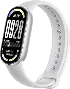 Xiaomi Smart Band 10 Glacier Silver| 1.72''AMOLED Narrow-edge Quadrilateral Display | Professional Workout Analysis | Up to 21-days Battery Life