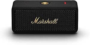 Marshall Emberton II Portable Bluetooth Speaker – Black & Brass