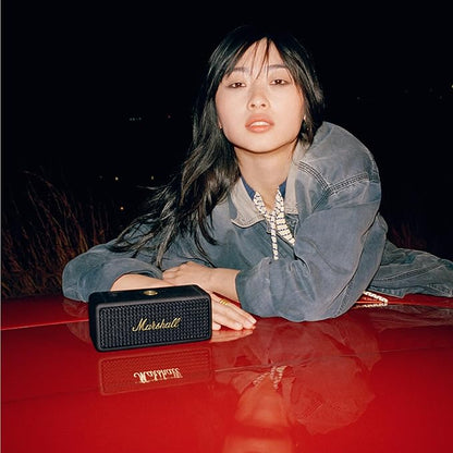 Marshall Emberton II Portable Bluetooth Speaker – Black & Brass