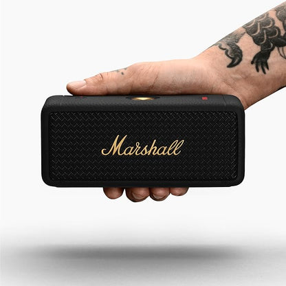 Marshall Emberton II Portable Bluetooth Speaker – Black & Brass