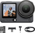 DJI Osmo Action 6 Adventure Combo, Action Camera With 1/1.1″ Square Sensor, Variable Aperture of f/2.0–f/4.0, Extended Battery Life With 3 Batteries, Action Camera 4K for Long Outdoor Filming