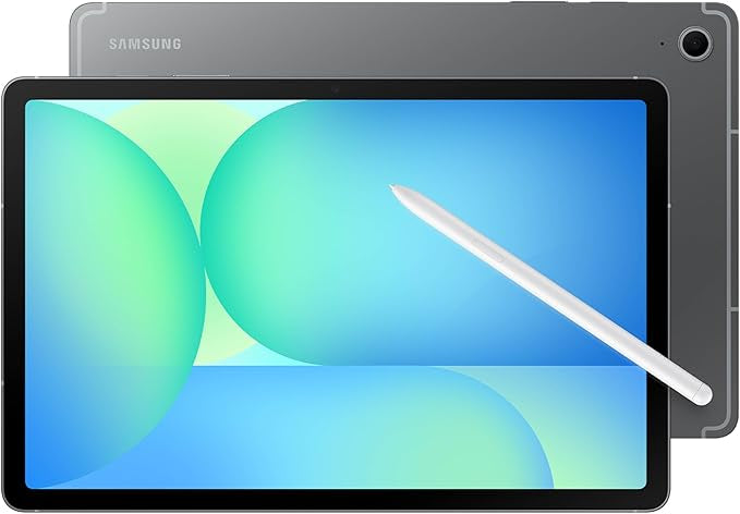 Samsung Galaxy Tab S10 FE 128GB WiFi Android Tablet, Large Display, Long Battery Life, Exynos 1580 Processor, IP68 Water-Resistant, 90 Hz Refresh, S Pen for Note-Taking, Gray- International Version