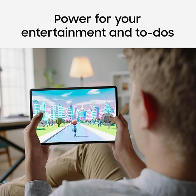 Samsung Galaxy Tab S10 FE 128GB WiFi Android Tablet, Large Display, Long Battery Life, Exynos 1580 Processor, IP68 Water-Resistant, 90 Hz Refresh, S Pen for Note-Taking, Gray- International Version