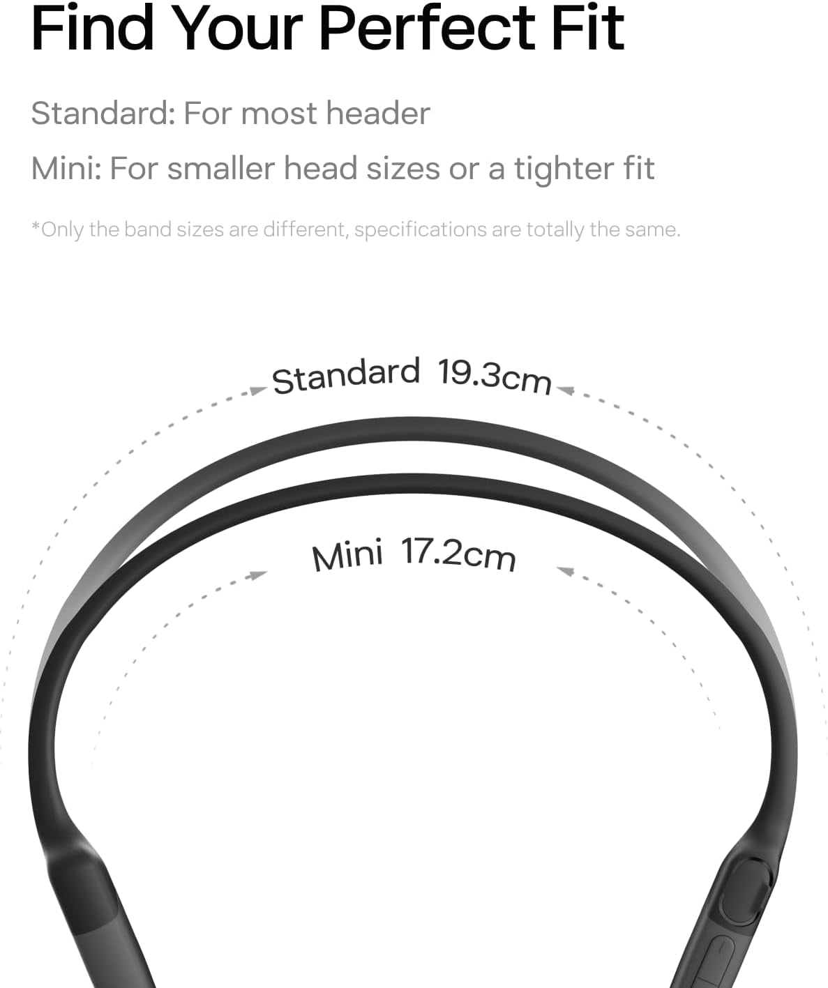 SHOKZ OpenRun Bone Conduction Headphones, Open-Ear Bluetooth Sports Earphones with Mic, IP67 Waterproof Wireless Headset for Running and Workout, 8H Playtime, USB-C, Black, Sport headband