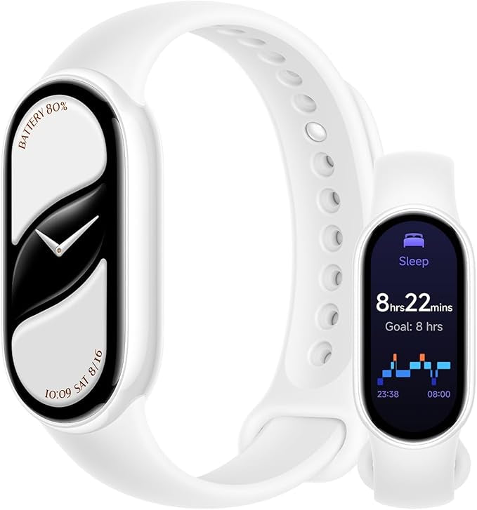 Xiaomi Smart Band 10 Ceramic Edition Pearl White | 1.72''AMOLED Narrow-edge Quadrilateral Display | Professional Workout Analysis | Up to 21-days Battery Life