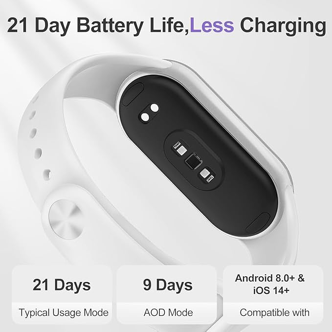 Xiaomi Smart Band 10 Ceramic Edition Pearl White | 1.72''AMOLED Narrow-edge Quadrilateral Display | Professional Workout Analysis | Up to 21-days Battery Life