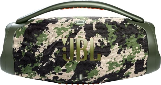 JBL Boombox 3 Portable Bluetooth Speaker, 180 W Power, 24 Hour Playback, Waterproof and Dust Resistant IP67 - Squad