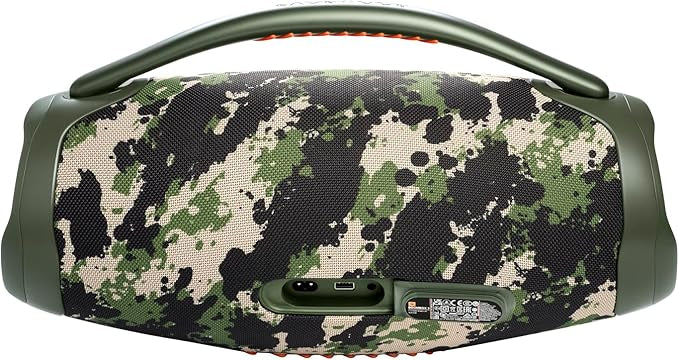 JBL Boombox 3 Portable Bluetooth Speaker, 180 W Power, 24 Hour Playback, Waterproof and Dust Resistant IP67 - Squad