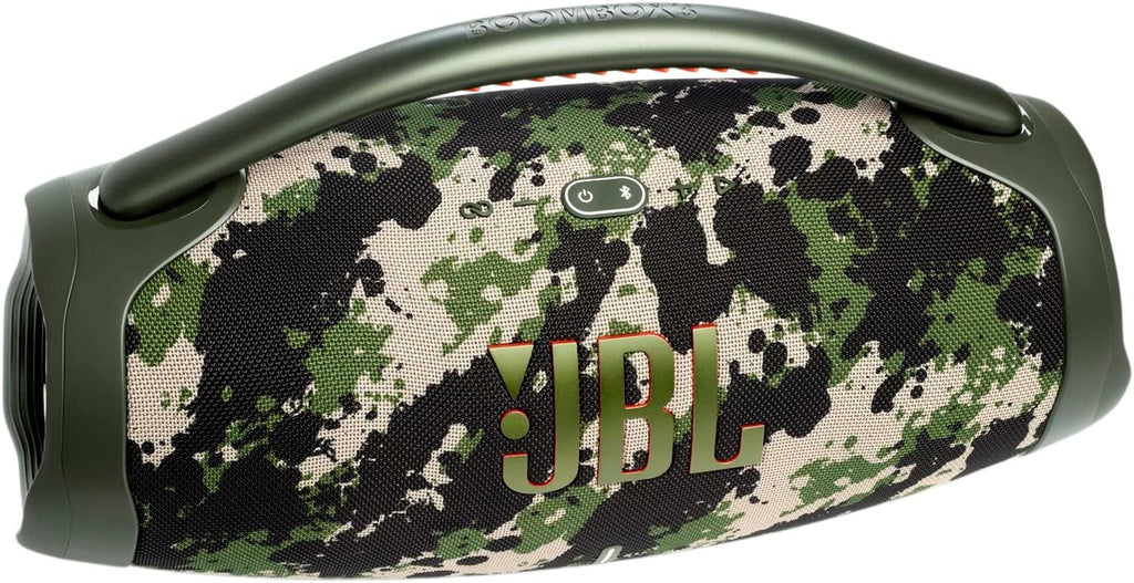 JBL Boombox 3 Portable Bluetooth Speaker, 180 W Power, 24 Hour Playback, Waterproof and Dust Resistant IP67 - Squad