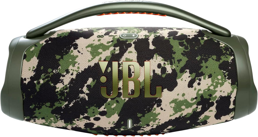JBL Boombox 3 Portable Bluetooth Speaker, 180 W Power, 24 Hour Playback, Waterproof and Dust Resistant IP67 - Squad
