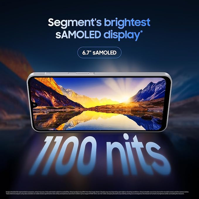 Samsung Galaxy M17 5G (Sapphire Black, 6GB RAM, 128GB Storage)| Circle to Search| Gemini Live| 50MP OIS Triple Camera| IP54 Rating| Gorilla Glass Victus| AI| 6 Gen of OS Upgrades| Without Charger