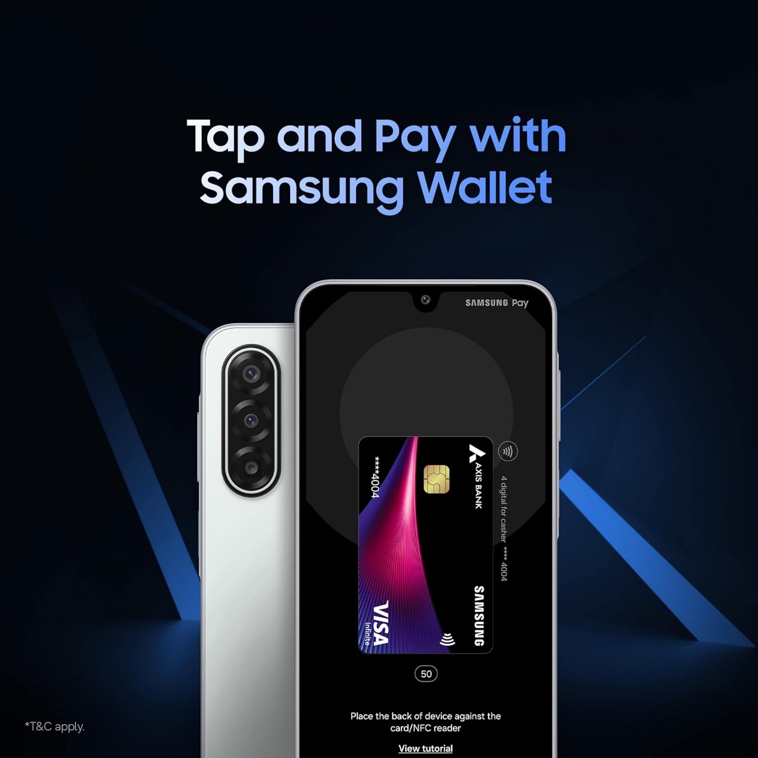 Samsung Galaxy M17 5G (Sapphire Black, 6GB RAM, 128GB Storage)| Circle to Search| Gemini Live| 50MP OIS Triple Camera| IP54 Rating| Gorilla Glass Victus| AI| 6 Gen of OS Upgrades| Without Charger
