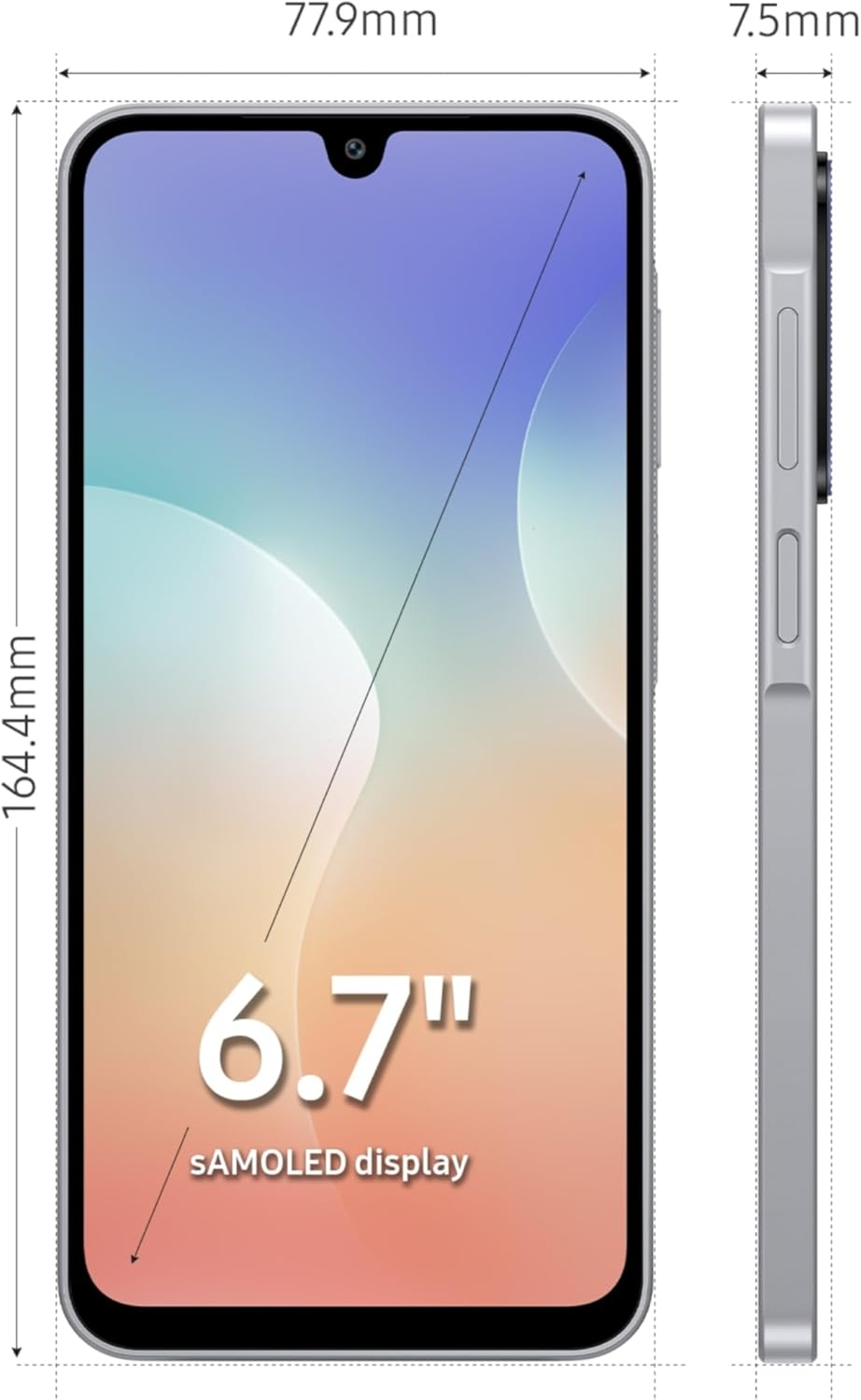 Samsung Galaxy M17 5G (Sapphire Black, 6GB RAM, 128GB Storage)| Circle to Search| Gemini Live| 50MP OIS Triple Camera| IP54 Rating| Gorilla Glass Victus| AI| 6 Gen of OS Upgrades| Without Charger