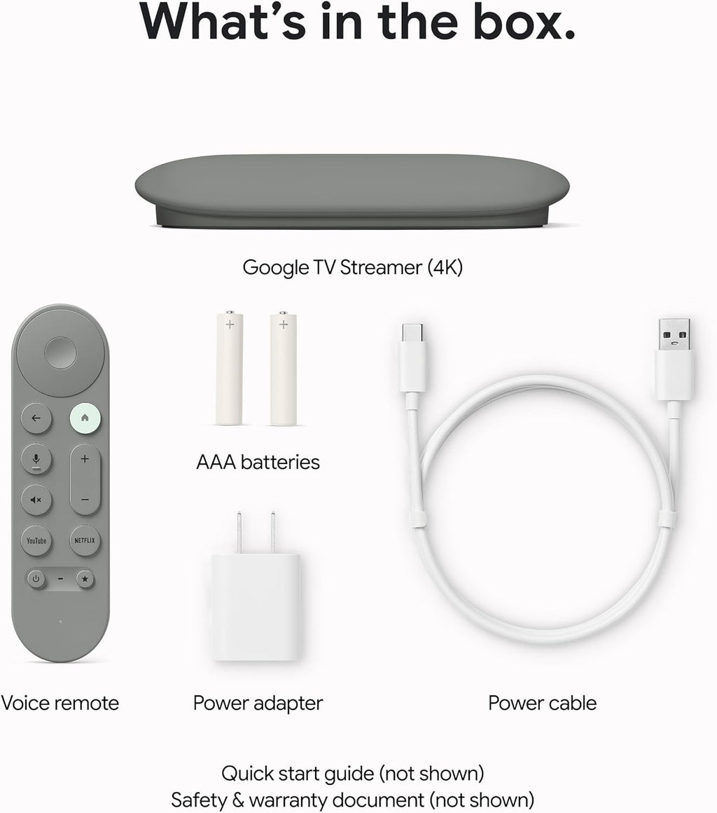 Google Tv Streamer 4K - Fast Streaming Entertainment On Your With Voice Search Remote Watch Movies, Shows, Live Tv, And Netflix In Hdr Smart Home Control 32 Gb Of Storage Hazel