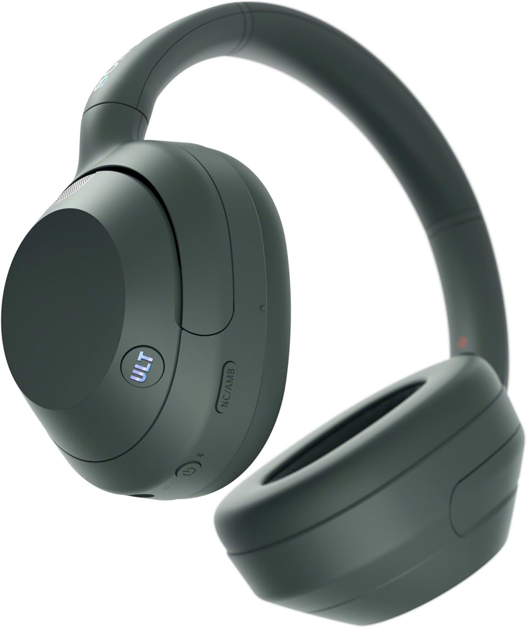 Sony ULT WEAR Wireless Noise Cancelling Headphones, Ultimate Deep Bass, 30 hours battery life, Clearer hands-free calling, Multipoint Connection, WH-ULT900N, Forest Grey, UAE Version - 1-Year warranty