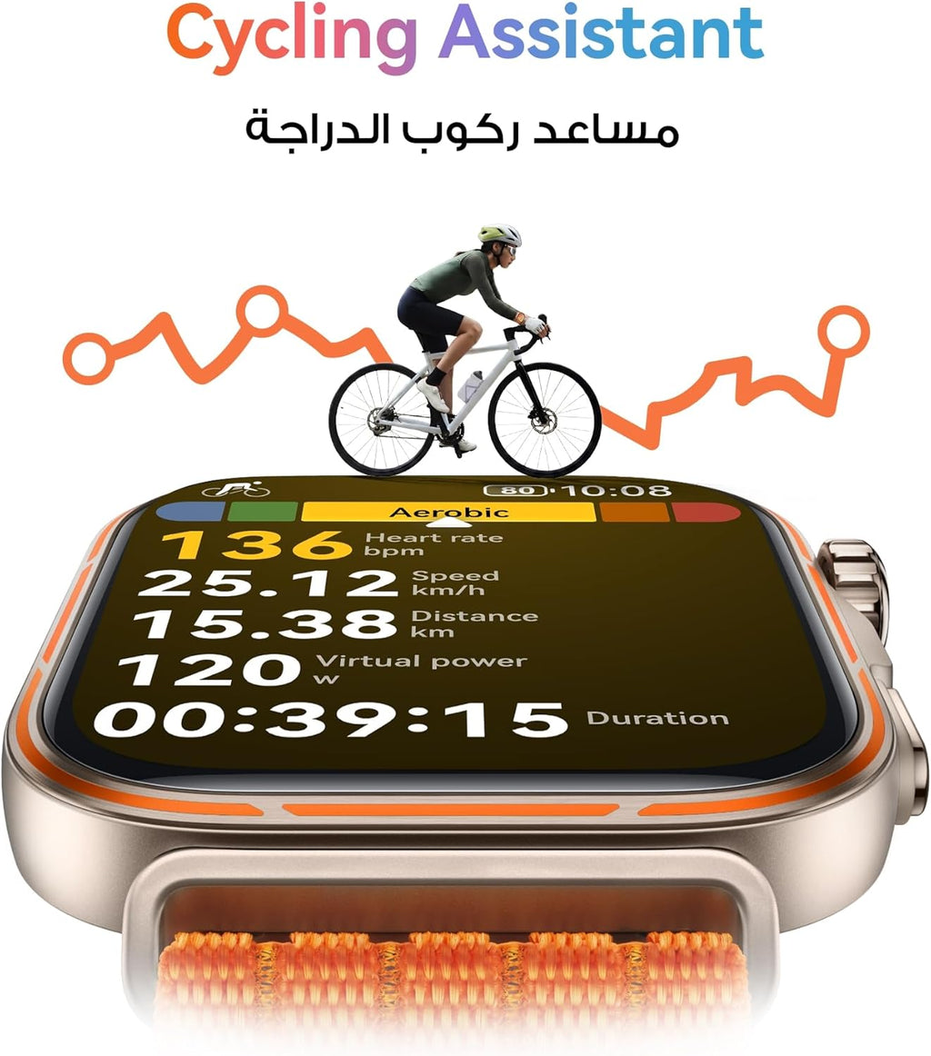 HUAWEI WATCH FIT 5 Pro Smartwatch, 44.5mm FullView Display, iOS & Android, up to 10 Days Battery Life, Golf, Health Management, Sleep & Heart Monitor, ECG, NFC, Mini Work-out, Orange