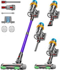 Cordless Vacuum Cleaner, 650W Motor 70Mins 55KPA Powerful, Self-Stand Cordless Stick Vacuum Rechargeable Anti-Tangle/LED Screen/1.8L Cup for Home Pet Hair/Carpet/All Floor