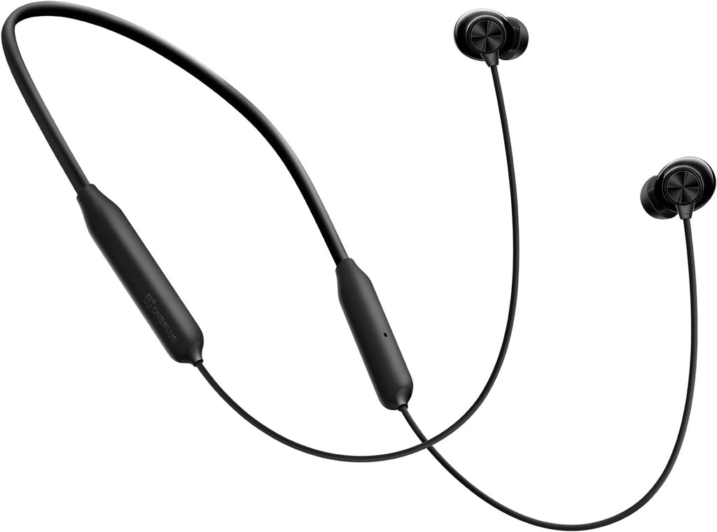 One Plus Bullets Wireless Z3 5" Bluetooth Headphones, Space Audio, 12.4mm Drivers, 36 Hour Battery Life (Mambo Midnight)