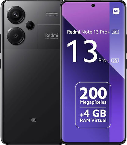 Xiaomi Redmi Note 13 Pro+ Plus 5G (for Tmobile Mint Tello & Global) (256GB + 8GB) 6.67" 200MP Triple Cam Nfc (Midnight Black)