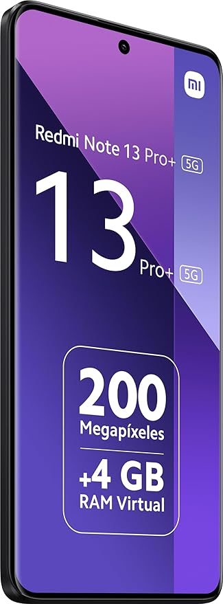 Xiaomi Redmi Note 13 Pro+ Plus 5G (for Tmobile Mint Tello & Global) (256GB + 8GB) 6.67" 200MP Triple Cam Nfc (Midnight Black)