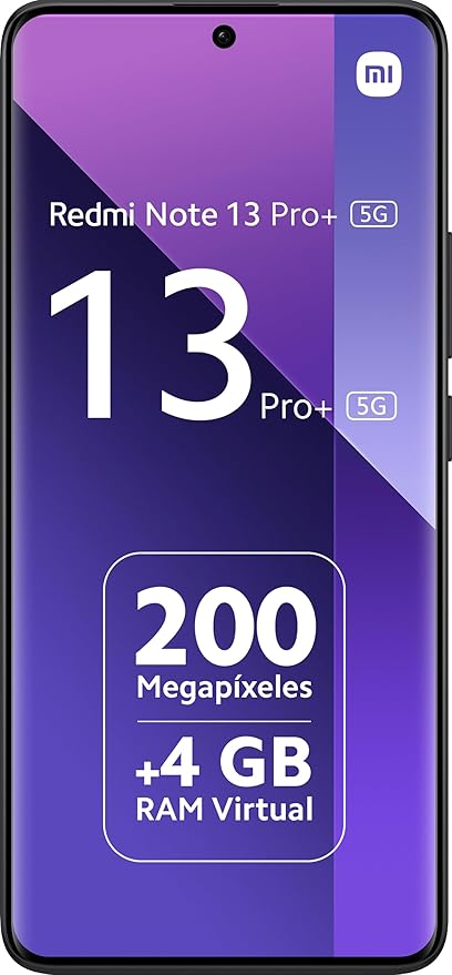 Xiaomi Redmi Note 13 Pro+ Plus 5G (for Tmobile Mint Tello & Global) (256GB + 8GB) 6.67" 200MP Triple Cam Nfc (Midnight Black)