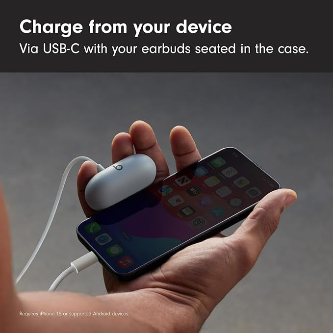 Beats Solo Buds — Wireless Bluetooth Earbuds | 18 Hours of Battery Life | Apple & Android Compatibility | Built-in Microphone - Storm Grey