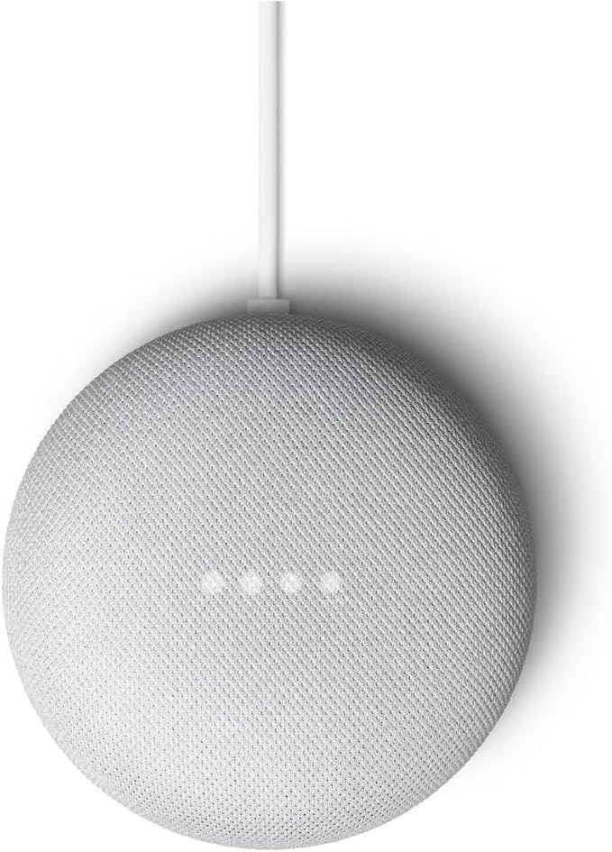 Google Nest Mini 2nd Gen - Bluetooth Speaker with English and Muliti Language Compatibility for Use Anywhere (Light Gray)