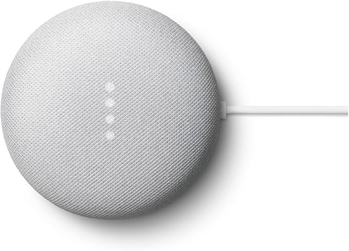 Google Nest Mini 2nd Gen - Bluetooth Speaker with English and Muliti Language Compatibility for Use Anywhere (Light Gray)
