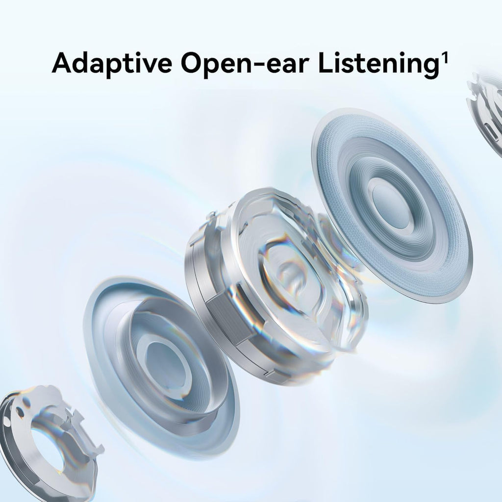 HUAWEI FreeClip 2 Open-Ear Clip-On Earbuds, C-bridge design, Lightweight, 38H Battery, Fast Charge, Dual Driver, IP57 Waterproof & dust proof, Touch & Head-motion control, iOS & Android, Blue