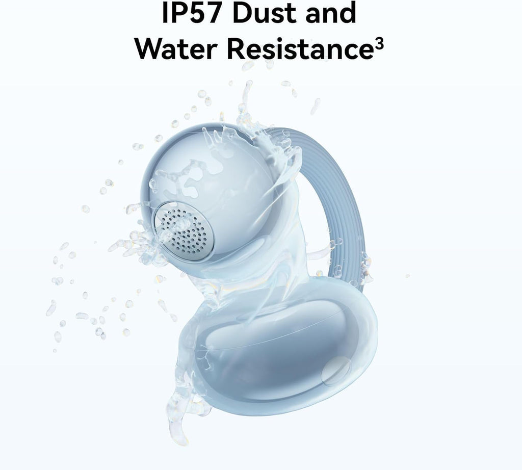 HUAWEI FreeClip 2 Open-Ear Clip-On Earbuds, C-bridge design, Lightweight, 38H Battery, Fast Charge, Dual Driver, IP57 Waterproof & dust proof, Touch & Head-motion control, iOS & Android, Blue