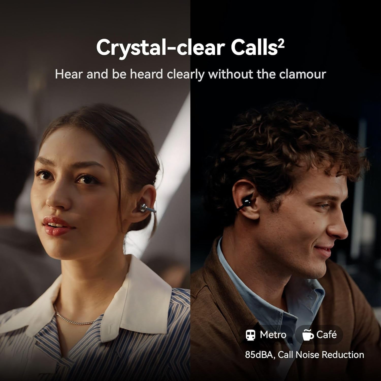 HUAWEI FreeClip 2 Open-Ear Clip-On Earbuds, C-bridge design, Lightweight, 38H Battery, Fast Charge, Dual Driver, IP57 Waterproof & dust proof, Touch & Head-motion control, iOS & Android, Blue