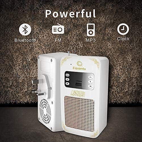Equantu Smart Wall Plug Quran Speaker With Remote Bluetooth/LED light/Radio/Usb & SD