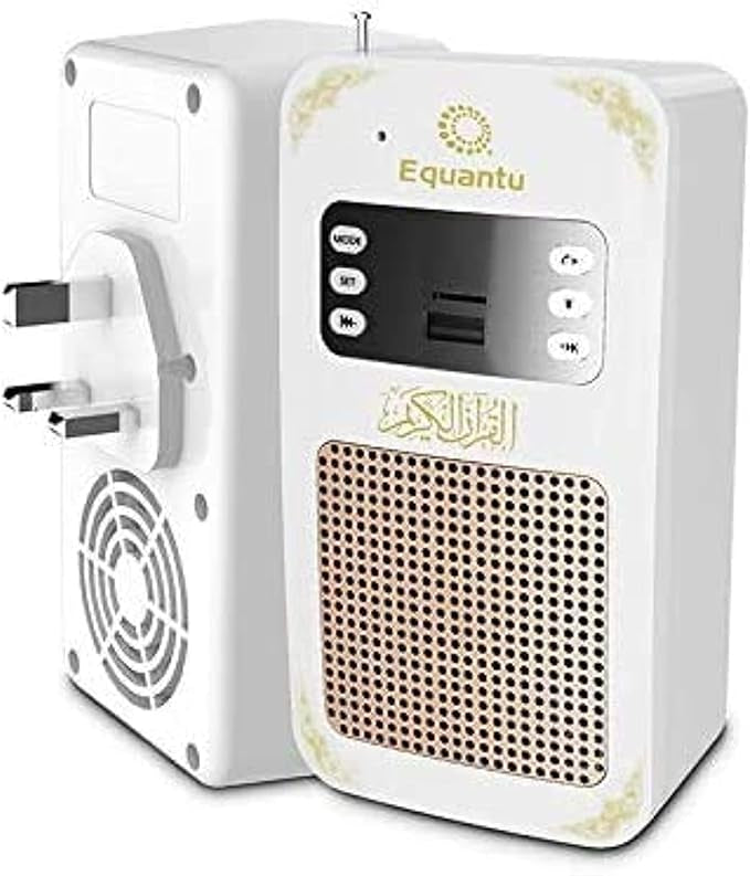Equantu Smart Wall Plug Quran Speaker With Remote Bluetooth/LED light/Radio/Usb & SD