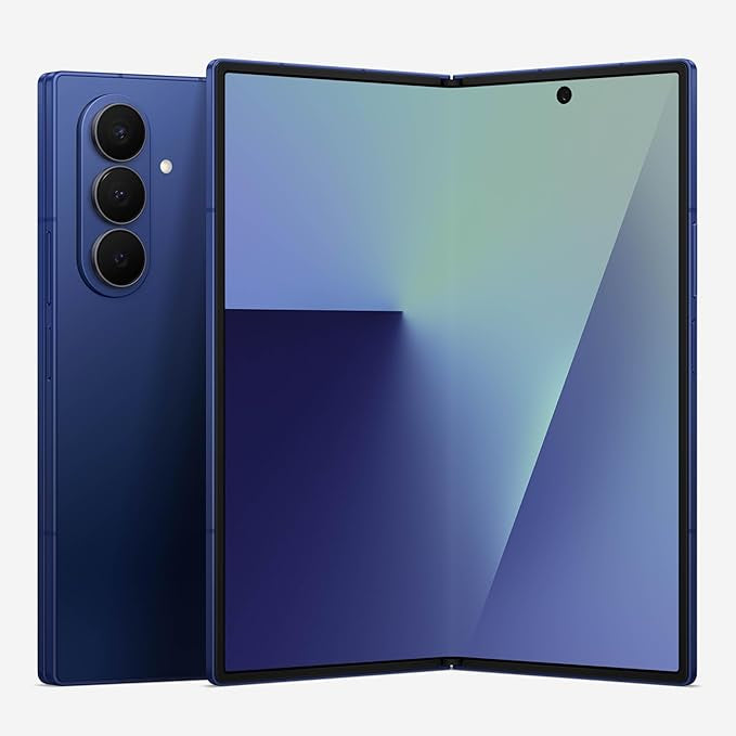 Samsung Galaxy Z Fold7 Cell Phone, 256GB AI Smartphone, Unlocked Android, AI Photo Edits, Large Screen, Long Battery Life, 2025, Blue Shadow (International...