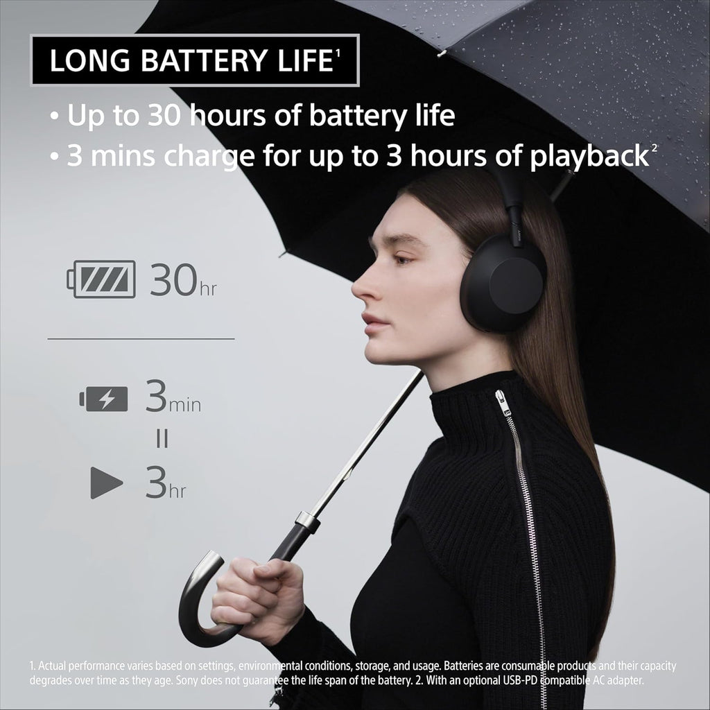 Sony WH-1000XM6 The Best Wireless Noise Canceling Headphones, HD NC Processor QN3, 12 Microphones, Adaptive NC Optimizer, Mastered by Engineers, Studio-Quality, 30-Hour Battery, Silver