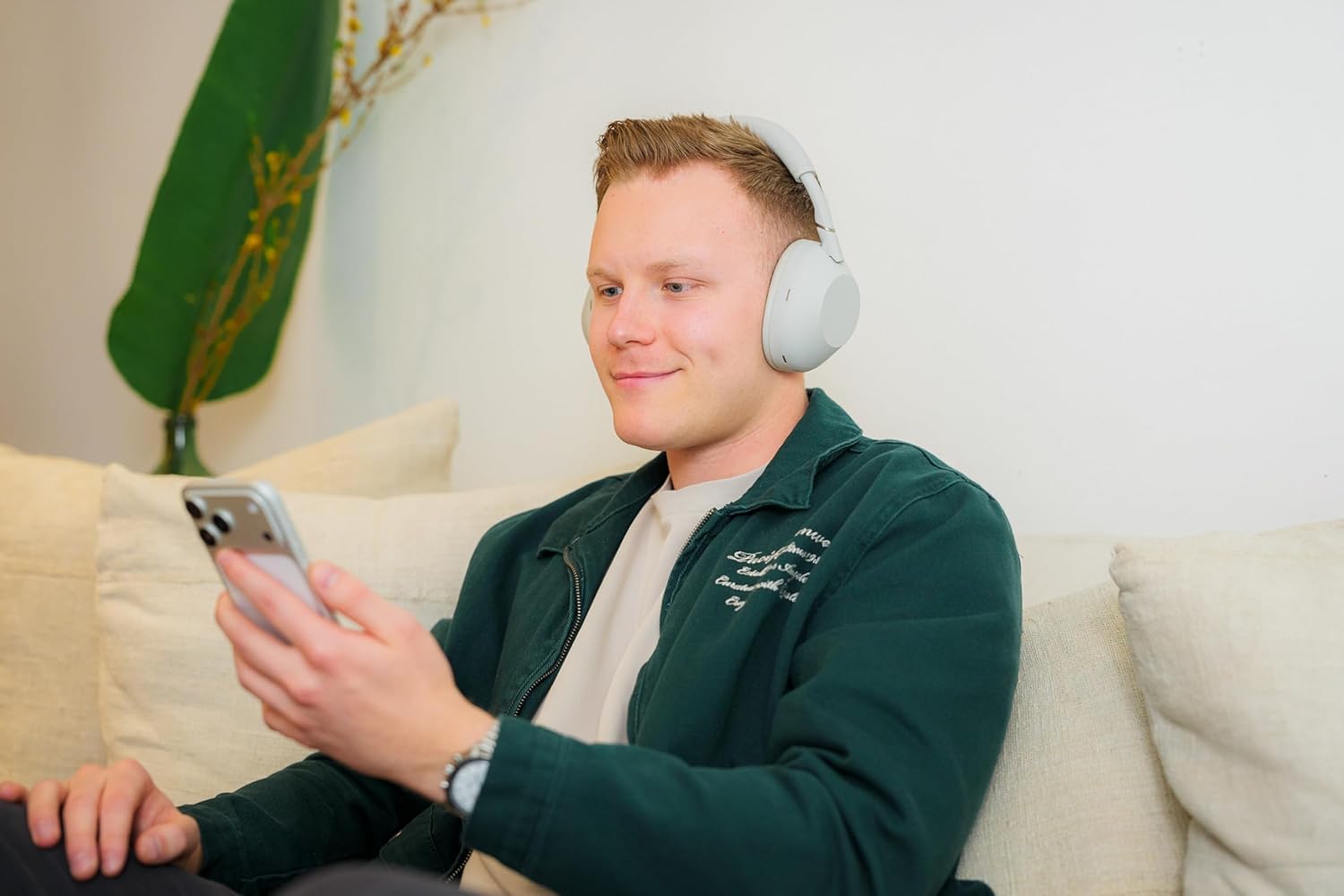 Sony WH-1000XM6 The Best Wireless Noise Canceling Headphones, HD NC Processor QN3, 12 Microphones, Adaptive NC Optimizer, Mastered by Engineers, Studio-Quality, 30-Hour Battery, Silver
