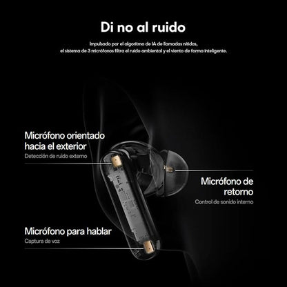 OnePlus Buds 4 Wireless Earbuds,Bass Wave in-Ear Buds,IP55 Tri-Mics AI Earphone,Up to 55dB Adaptive Noise Cancellation,Up to 45Hrs Battery,Green
