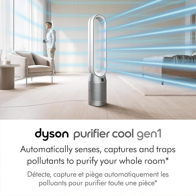 Dyson Purifier Cool Gen1 TP10 Air Purifying Fan with HEPA Filter (White/Silver)