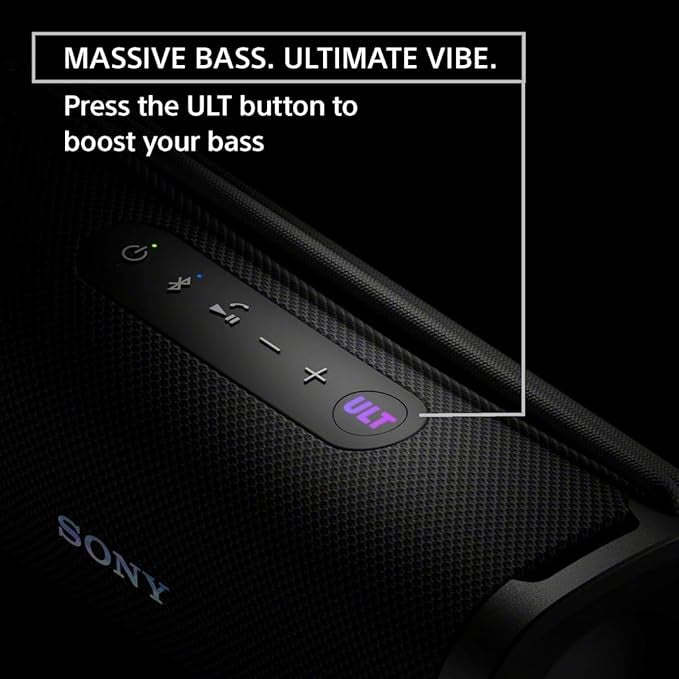 Sony ULT Field 1 Wireless Ultra Portable Bluetooth Compact Speaker, IP67 Waterproof, Dustproof, Shockproof with Enhanced Bass, 12 Hour Battery and...