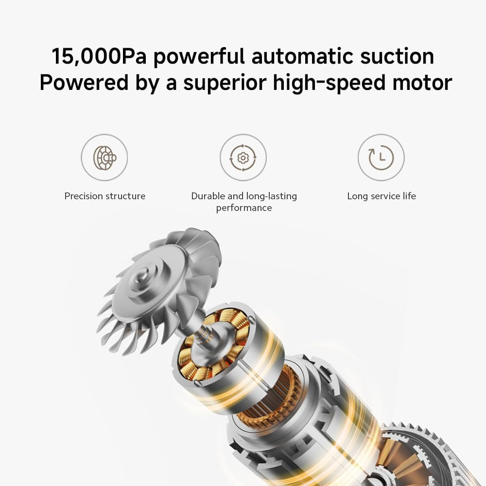 Xiaomi Truclean W20 Wet and Dry Vacuum Cleaner for Home, Cordless Floor Washer with Self-Cleaning，15000Pa suction power，for Hard Floors and Wet Messes