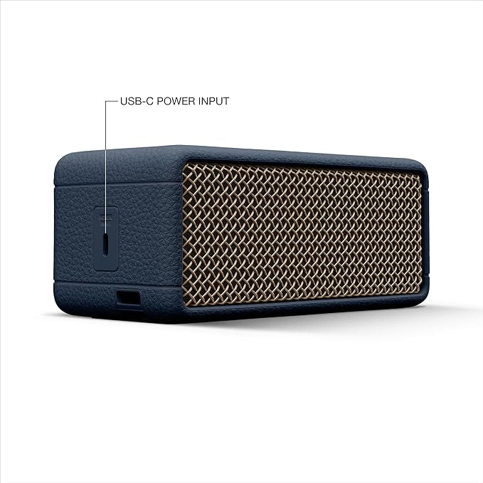 Marshall Emberton III Portable Bluetooth Speaker - Rugged Waterproof IP67 Design | Loud Stereo Sound, Deep Bass with 32+ Hr Playtime | Compact and Wireless for Travel and Outdoors - Midnight Blue
