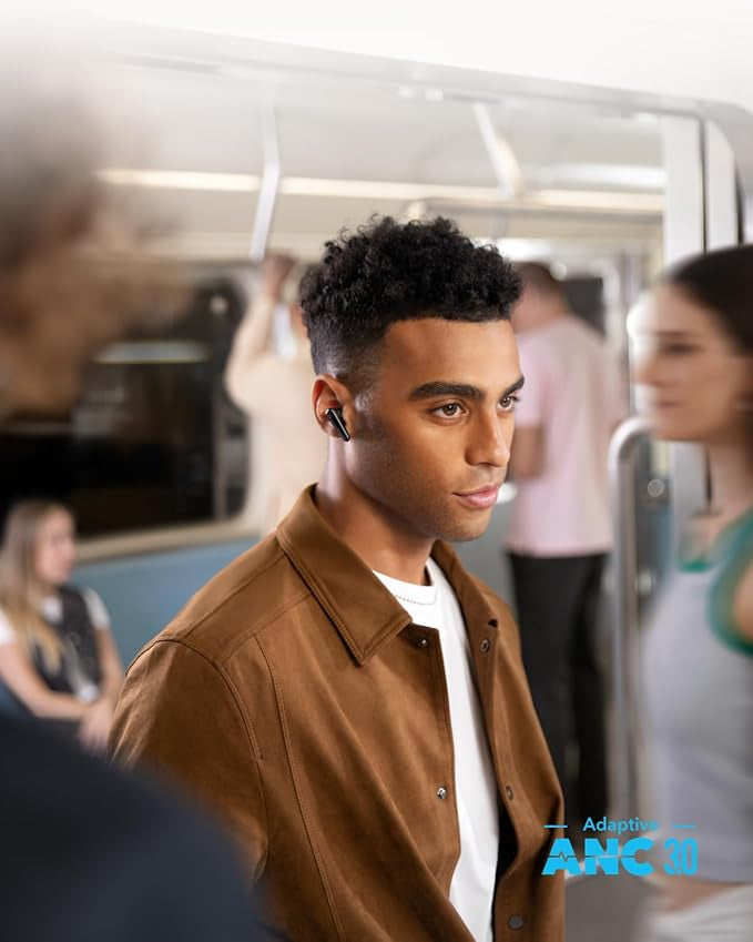 soundcore Liberty 4 Pro by Anker, Noise Cancelling Wireless Earbuds, 7-Sensor and Real-Time Adaptive Noise Cancelling, 2× Faster Charging, Studio-Level Hi-Fi Music, Clear Calls with 9 Mics and AI