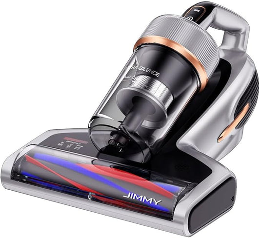 Jimmy BX7 Pro Mite Vacuum Cleaner 700 W Powerful Mattress Cleaner with UV-C Light, Dust Mite Sensor, Ultrasonic Function, 16 Kpa Suction Handheld Vacuum Cleaner for Mattress, Sofa, Bed, Grey