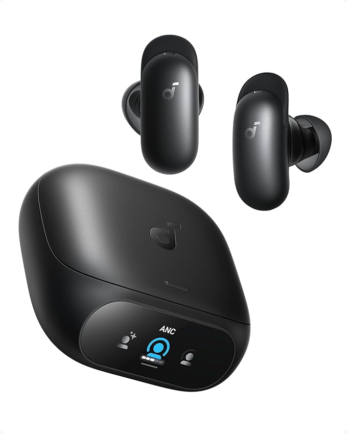 soundcore Liberty 5 Pro by Anker, Guinness World Records-Certified Call Quality, ANKER Thus™ AI Chip, Active Noise Cancelling Wireless Earbuds, Crystal-Clear Calls for Noisy Environments