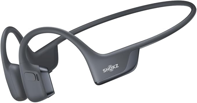 SHOKZ OpenRun Pro 2 Bone Conduction Sports Headphones, Open-Ear Wireless Earphones with Bluetooth 5.3, Noise Cancelling Mics, IP55 Waterproof, 12h Playtime for Running, USB-C Quick Charge, Black