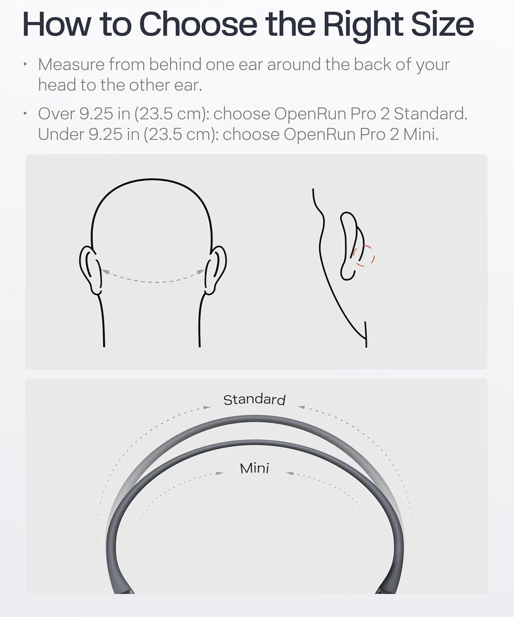 SHOKZ OpenRun Pro 2 Bone Conduction Sports Headphones, Open-Ear Wireless Earphones with Bluetooth 5.3, Noise Cancelling Mics, IP55 Waterproof, 12h Playtime for Running, USB-C Quick Charge, Black