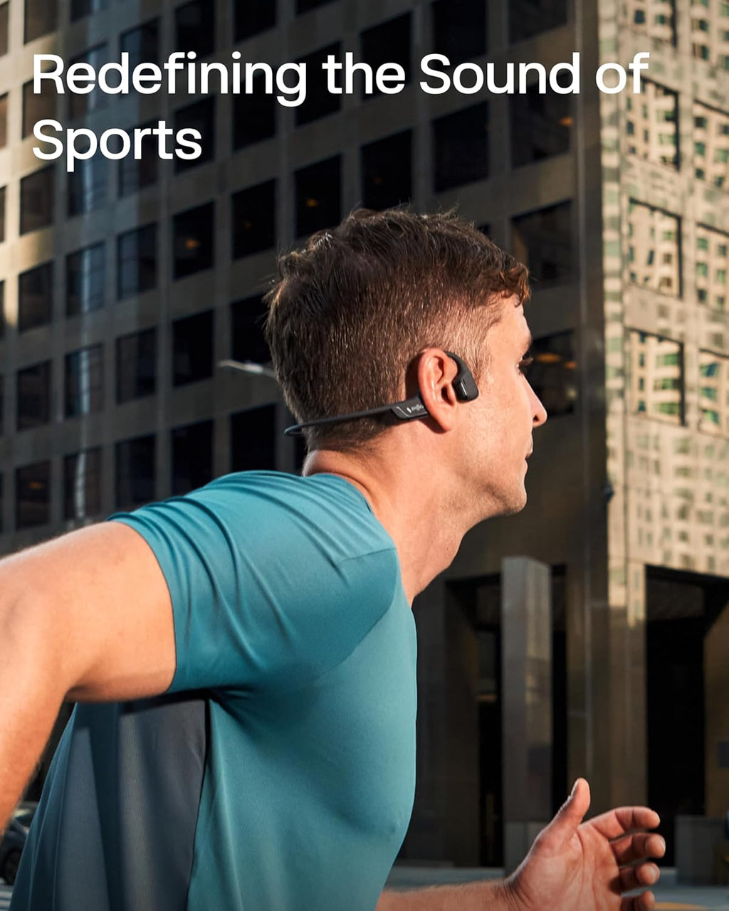 SHOKZ OpenRun Pro 2 Bone Conduction Sports Headphones, Open-Ear Wireless Earphones with Bluetooth 5.3, Noise Cancelling Mics, IP55 Waterproof, 12h Playtime for Running, USB-C Quick Charge, Black