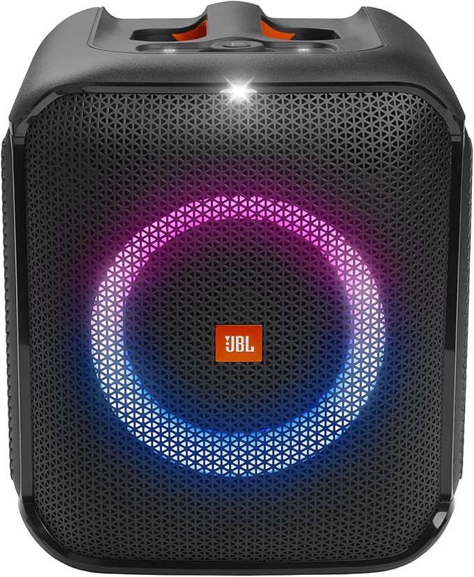 JBL Partybox Encore Essential | Portable Bluetooth Party Speaker | 100W Monstrous Pro Sound | Dynamic Light Show | Upto 6Hrs Playtime | Built-in Powerbank | Mic Support PartyBox App (Black)