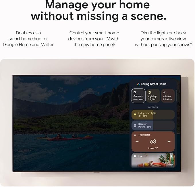 Google Tv Streamer 4K - Fast Streaming Entertainment On Your With Voice Search Remote Watch Movies, Shows, Live Tv, And Netflix In Hdr Smart Home Control 32 Gb Of Storage Hazel